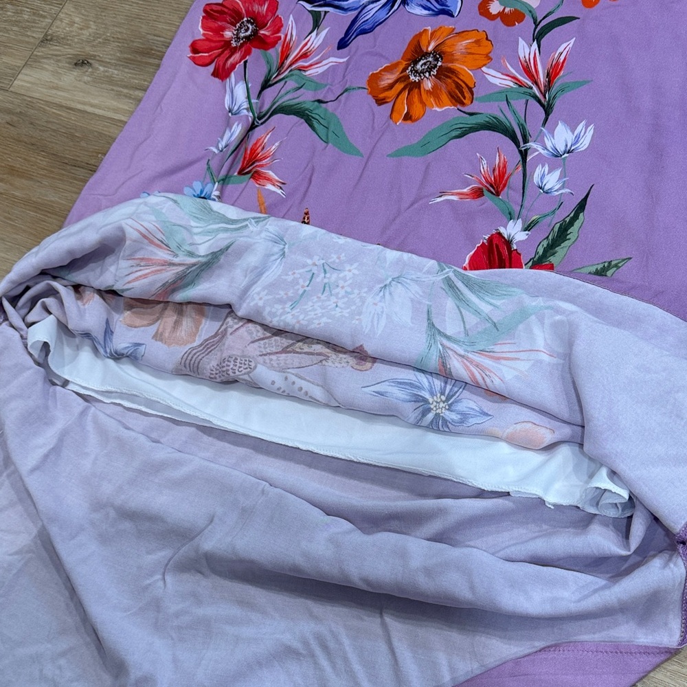 Floral Purple Maxi Dress - Picture 7 of 8